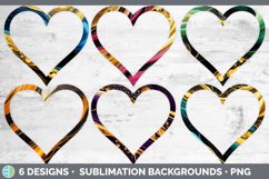 Marble Agate Heart Frame Clipart Product Image 2