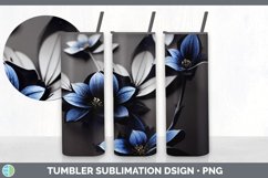 Flowers Tumbler Sublimation Bundle Product Image 2