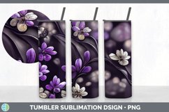 Flowers Tumbler Sublimation Bundle Product Image 4