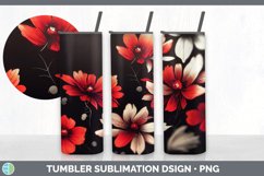 Flowers Tumbler Sublimation Bundle Product Image 5