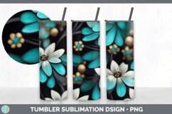 Flowers Tumbler Sublimation Bundle Product Image 6
