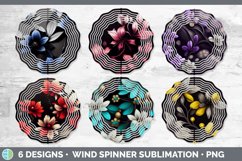 Flowers Wind Spinner | Sublimation Designs Bundle Product Image 2