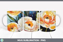 Ranunculus Flowers Mug Sublimation Product Image 6