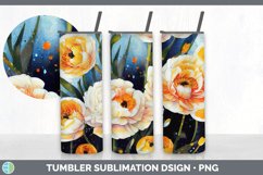 Ranunculus Flowers Tumbler Sublimation Bundle Product Image 6