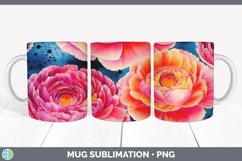 Ranunculus Flowers Mug Sublimation Product Image 7