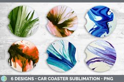 Watercolor Background Car Coaster | Sublimation Designs Bund Product Image 2