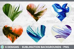 Watercolor Background Hearts Clipart | Sublimation Designs Product Image 2