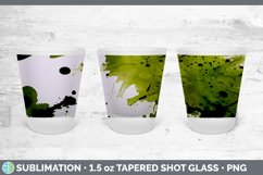 Watercolor Splatter Shot Glass Sublimation | Shot Glass 1.5o Product Image 2