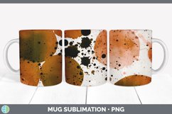 Watercolor Splatter Mug Sublimation | Coffee Cup Designs PNG Product Image 3