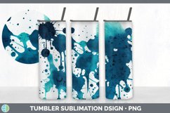 Watercolor Splatter Tumbler Sublimation Bundle Product Image 6