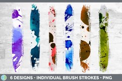 Watercolor Splatter Brush Strokes PNG | Sublimation Designs Product Image 2