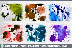 Watercolor Splatter Distressed Sublimation Splatter Panel Product Image 2