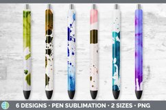 Watercolor Splatter Pen Wraps | Epoxy Sublimation Bundle Product Image 2