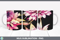 Chrysanthemums Mug Sublimation Product Image 2