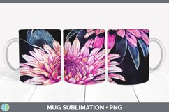 Chrysanthemums Mug Sublimation Product Image 3