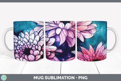 Chrysanthemums Mug Sublimation Product Image 6
