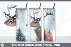 Winter Deer Tumbler Sublimation Bundle Product Image 2