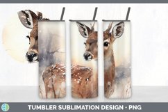 Winter Deer Tumbler Sublimation Bundle Product Image 4