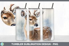 Winter Deer Tumbler Sublimation Bundle Product Image 6