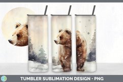 Winter Bear Tumbler Sublimation Bundle Product Image 4