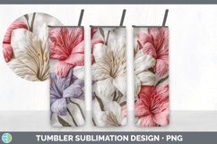 3D Azalea Flowers 3D Sublimation Tumbler Wrap Product Image 2