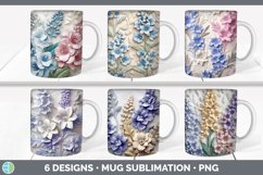 3D Flowers Mug Huge Sublimation Mega Bundle PNG Designs Product Image 18