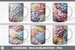 3D Flowers Mug Huge Sublimation Mega Bundle PNG Designs Product Image 9