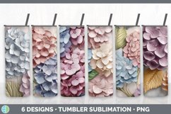 3D Flowers Tumbler Mega Sublimation Bundle Designs PNG Product Image 11