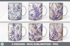 3D Flowers Mug Huge Sublimation Mega Bundle PNG Designs Product Image 10