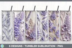 3D Flowers Tumbler Mega Sublimation Bundle Designs PNG Product Image 12
