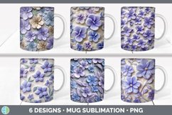 3D Flowers Mug Huge Sublimation Mega Bundle PNG Designs Product Image 20