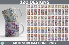 3D Flowers Mug Huge Sublimation Mega Bundle PNG Designs Product Image 1