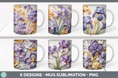 3D Flowers Mug Huge Sublimation Mega Bundle PNG Designs Product Image 12