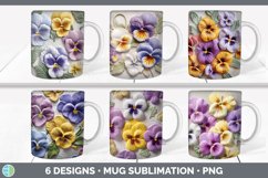 3D Flowers Mug Huge Sublimation Mega Bundle PNG Designs Product Image 16