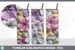 3D Petunia Flowers Tumbler | 3D Tumbler Wrap Product Image 5