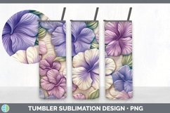 3D Petunia Flowers Tumbler | 3D Tumbler Wrap Product Image 7