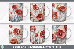 3D Flowers Mug Huge Sublimation Mega Bundle PNG Designs Product Image 18