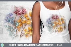 3D Flowers Acacia Shirt Sublimation Sublimation Background D Product Image 1