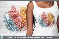 3D Flowers Acacia Shirt Sublimation Sublimation Background D Product Image 1