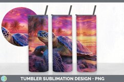 3D Sea Turtle Tumbler |3D Tumbler Wrap Product Image 3