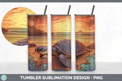 3D Sea Turtle Tumbler |3D Tumbler Wrap Product Image 4