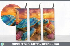 3D Sea Turtle Tumbler |3D Tumbler Wrap Product Image 6