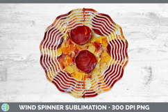 BS05 Thick Paint Pizza Wind Spinner Sublimation Design Product Image 1