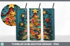 3D Christmas Tree Tumbler | Bundle 20 oz Skinny Tumbler Desi Product Image 2