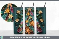 3D Christmas Tree Tumbler | Bundle 20 oz Skinny Tumbler Desi Product Image 4
