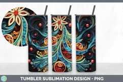 3D Christmas Tree Tumbler | Bundle 20 oz Skinny Tumbler Desi Product Image 7