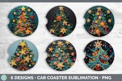 3D Christmas Tree Car Coaster | Bundle Coaster Designs Product Image 2