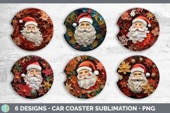 3D Santa Car Coaster | Bundle Coaster Designs Product Image 2