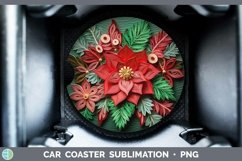 3D Poinsettia Car Coaster | Bundle Coaster Designs Product Image 4