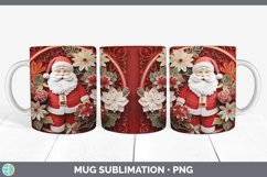 3D Santa Mug Wrap | Bundle Coffee Cup Designs Product Image 2